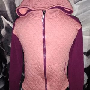 Coral and purple lite coat